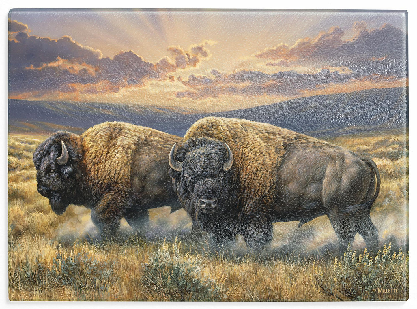 Dusty Plains—Bison Cutting Board - Wild Wings