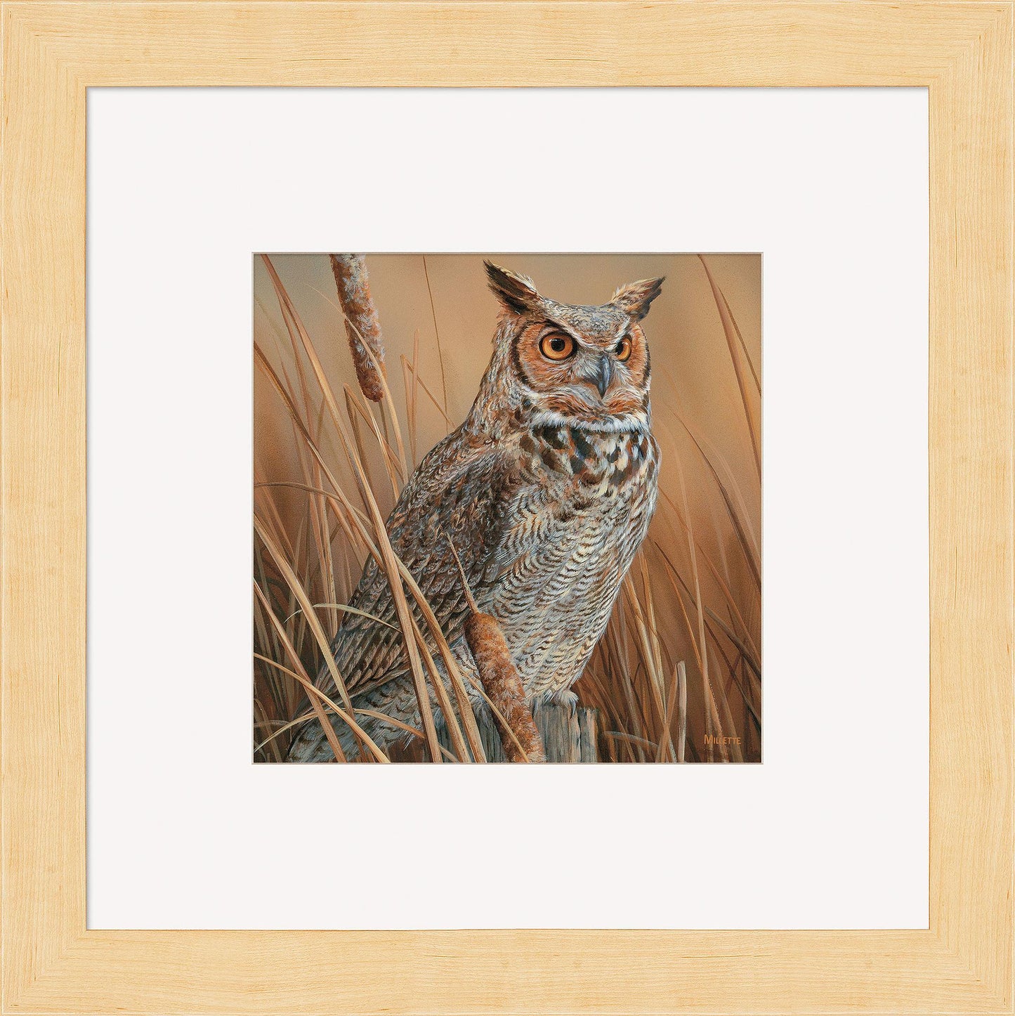 Great Horned Owl Contempo Square - Wild Wings