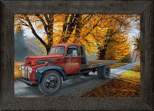 Seasoned Hauler Personalized Framed Canvas - Wild Wings