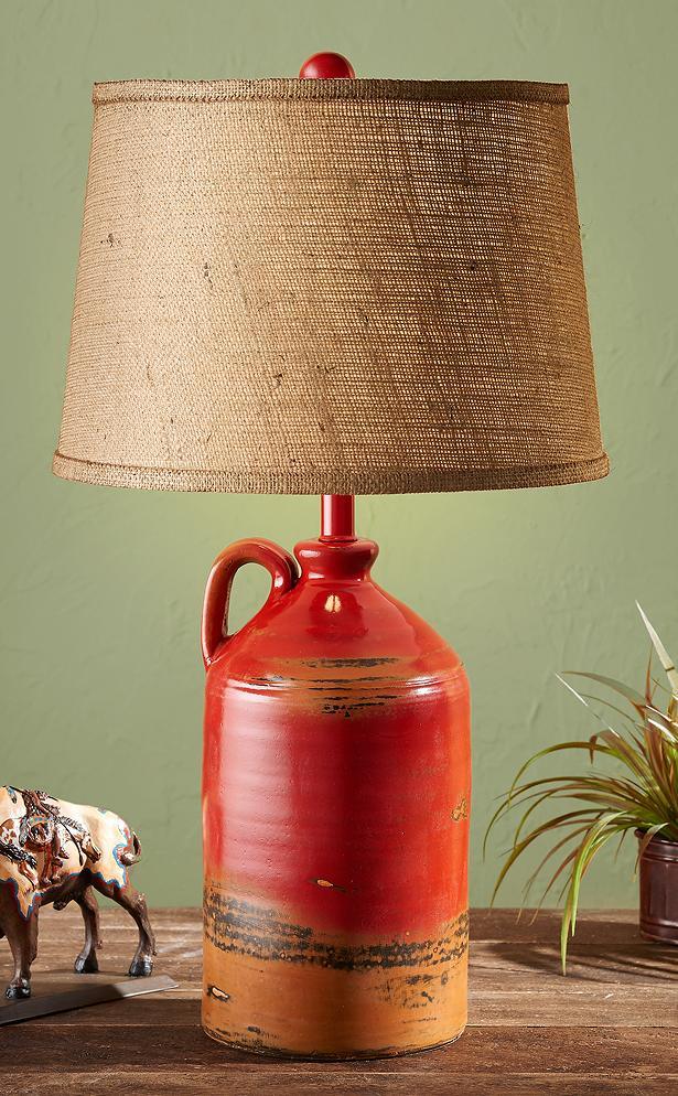 Firebrick Jug Table Lamp - Wild Wings