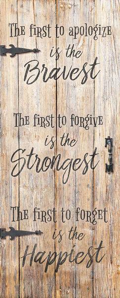 Forgiveness 12" x 30" Wood Sign - Wild Wings