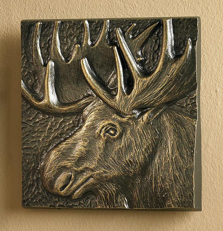 French Bronze—Moose Wall Decor - Wild Wings