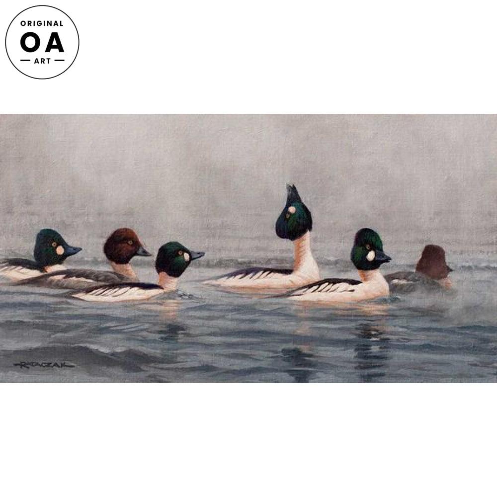 Hearts a Fire—Goldeneyes Original Oil Painting - Wild Wings