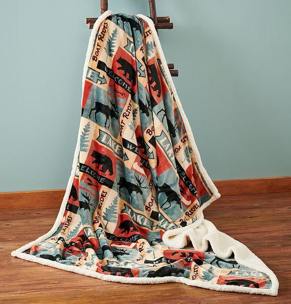 Lake Throw Blanket - Wild Wings