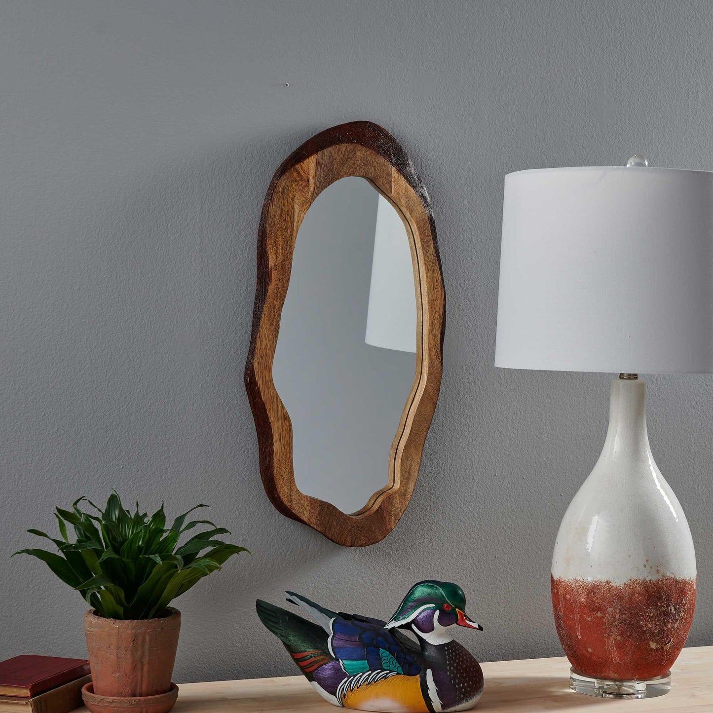 Live Edge Mirror - Wild Wings