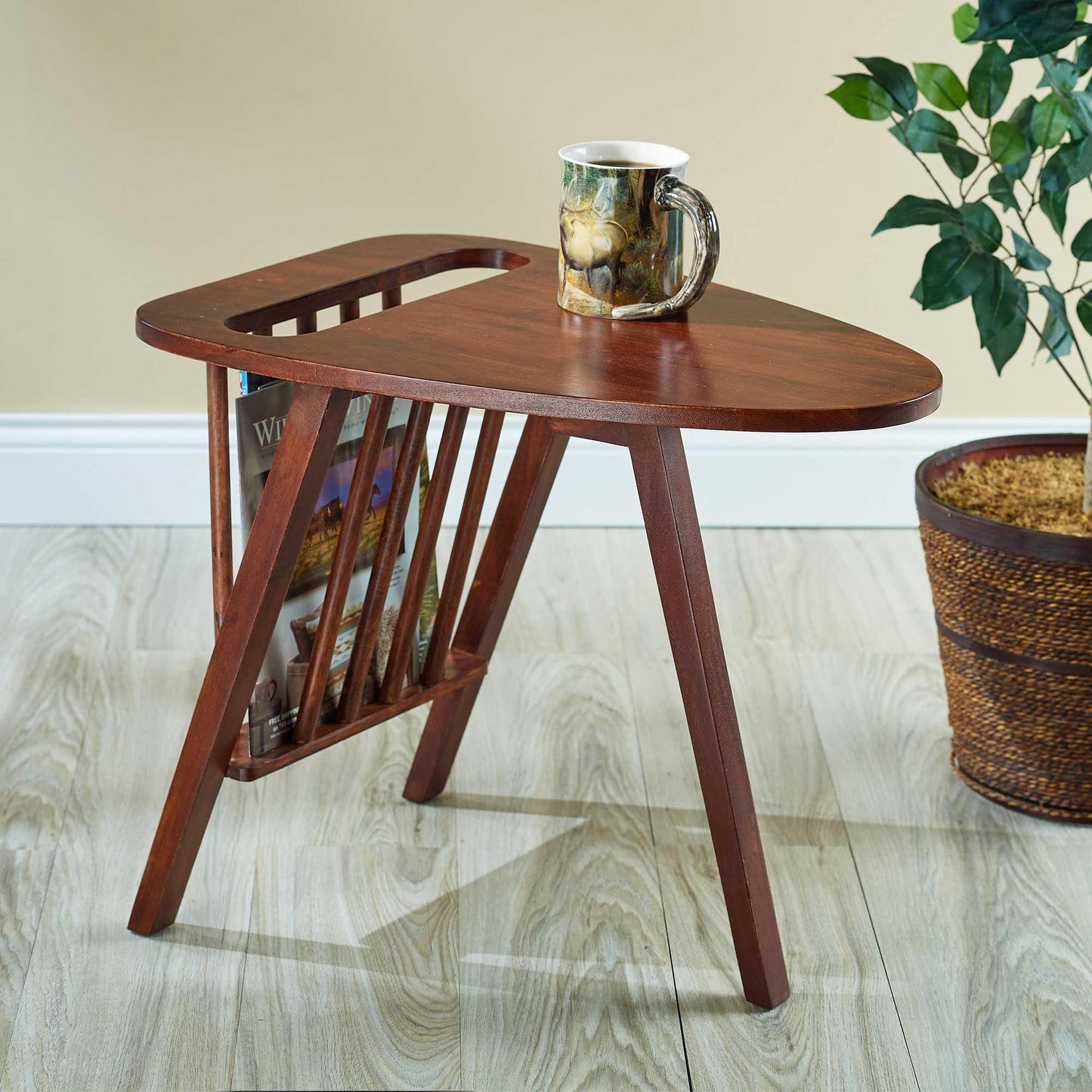 Modern Mango Magazine Side Table - Wild Wings