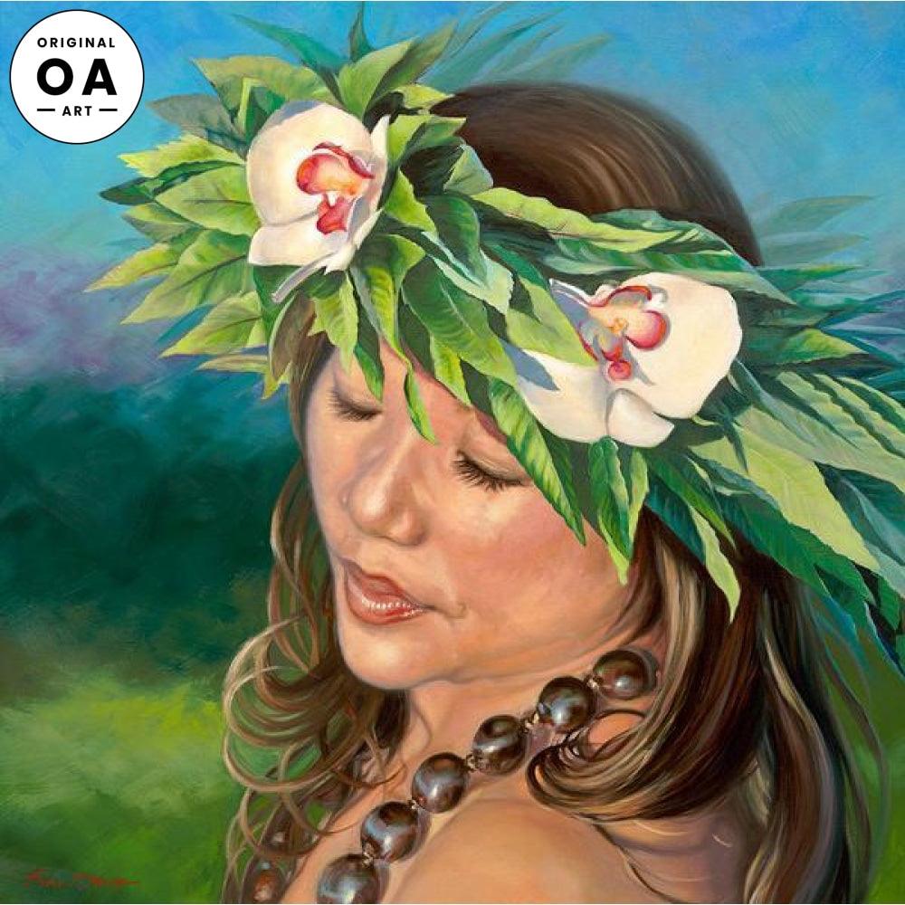 Nani 'Oi 'I (Pretty Orchid) Original Oil Painting - Wild Wings