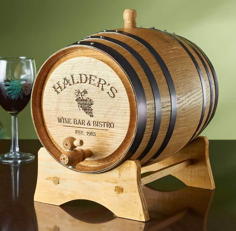 Oak Barrel Personalized Oak Barrel - Wild Wings