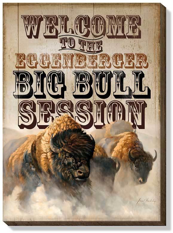 Big Bull Session - Personalized Wrapped Canvas
