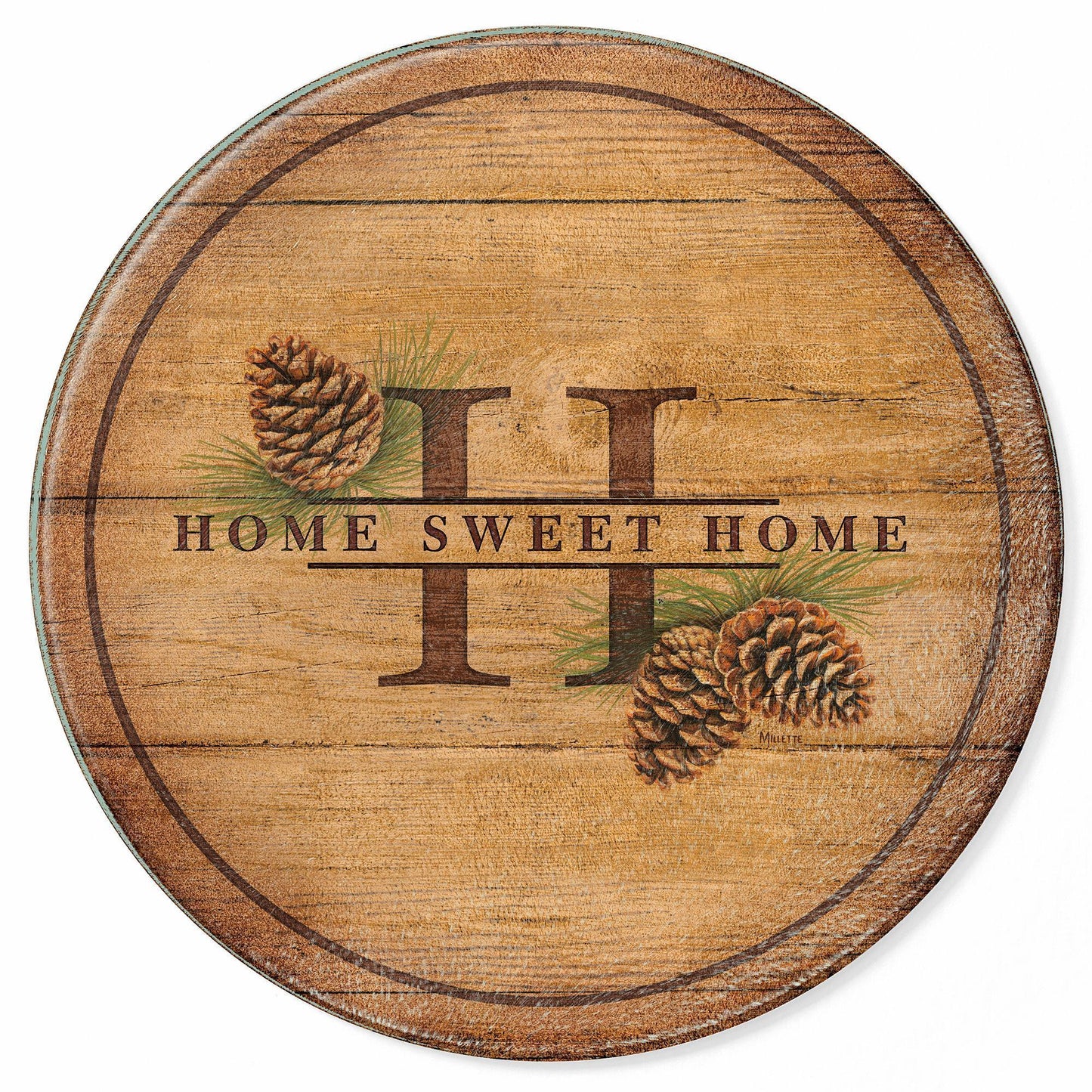 Pinecones Round Cutting Board - Wild Wings
