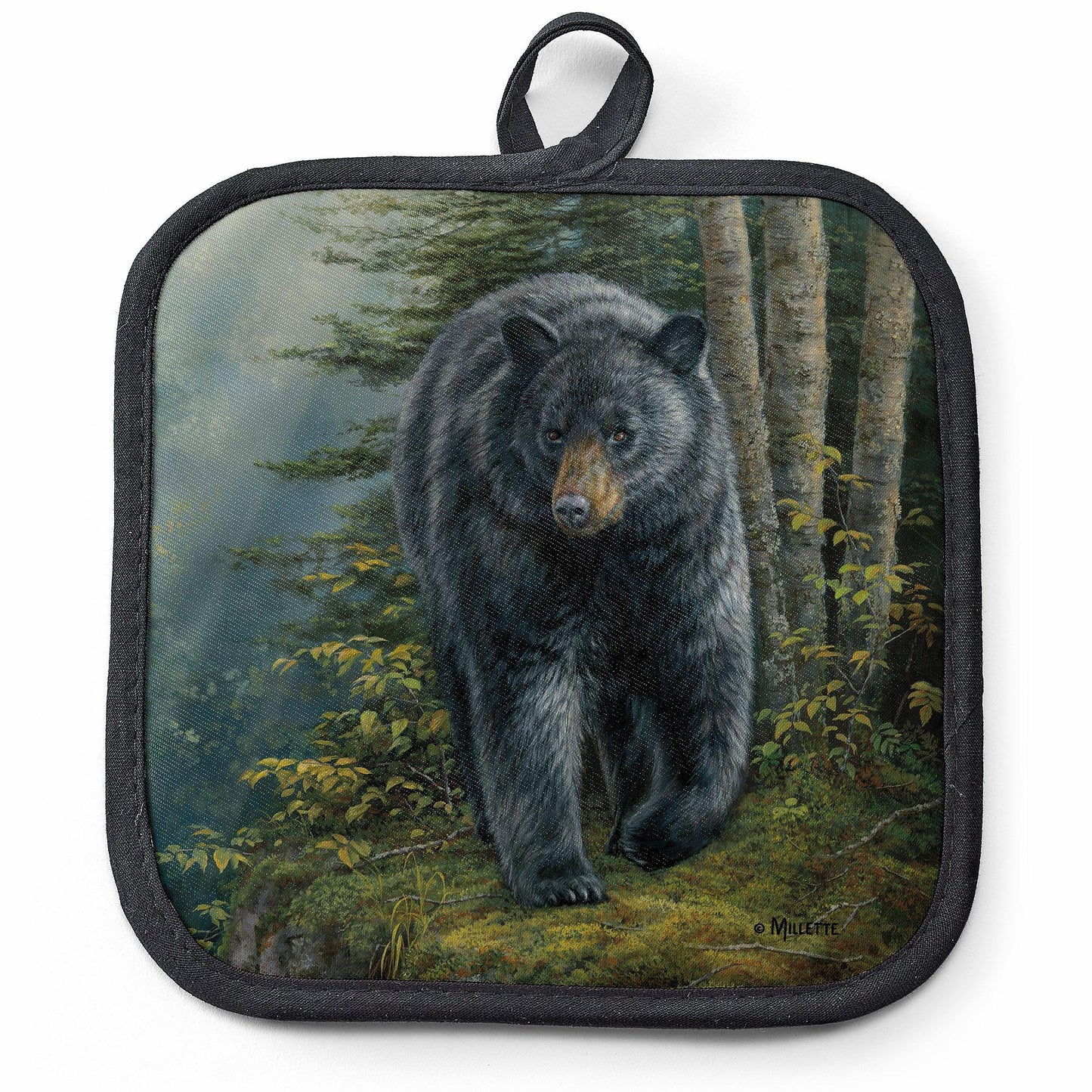Rocky Outcrop - Black Bear Pot Holder - Wild Wings
