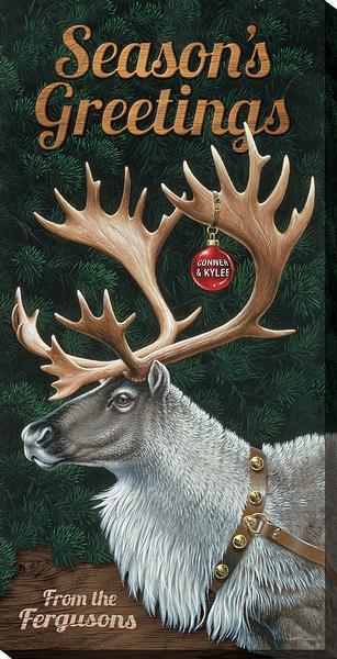 Season's Greetings Personalized Wrapped Canvas - Wild Wings
