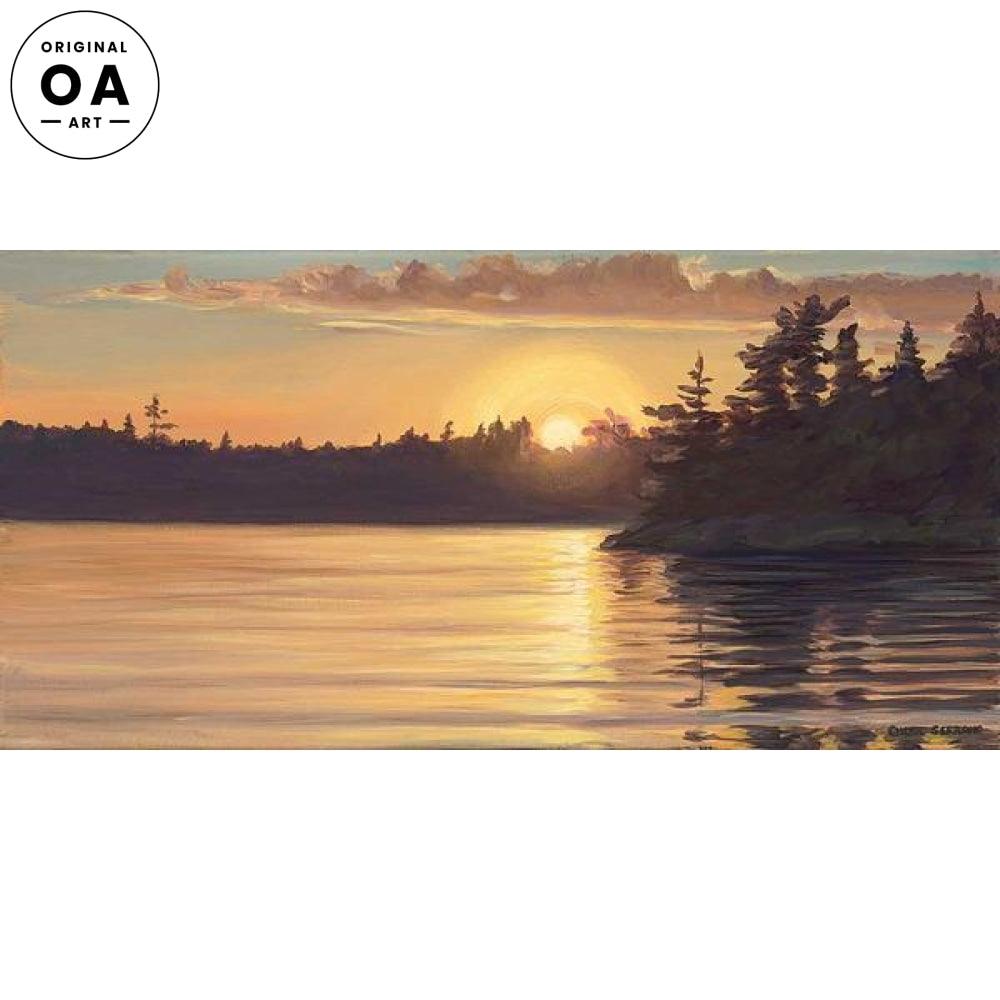 Setting Sun III Original Oil Painting - Wild Wings