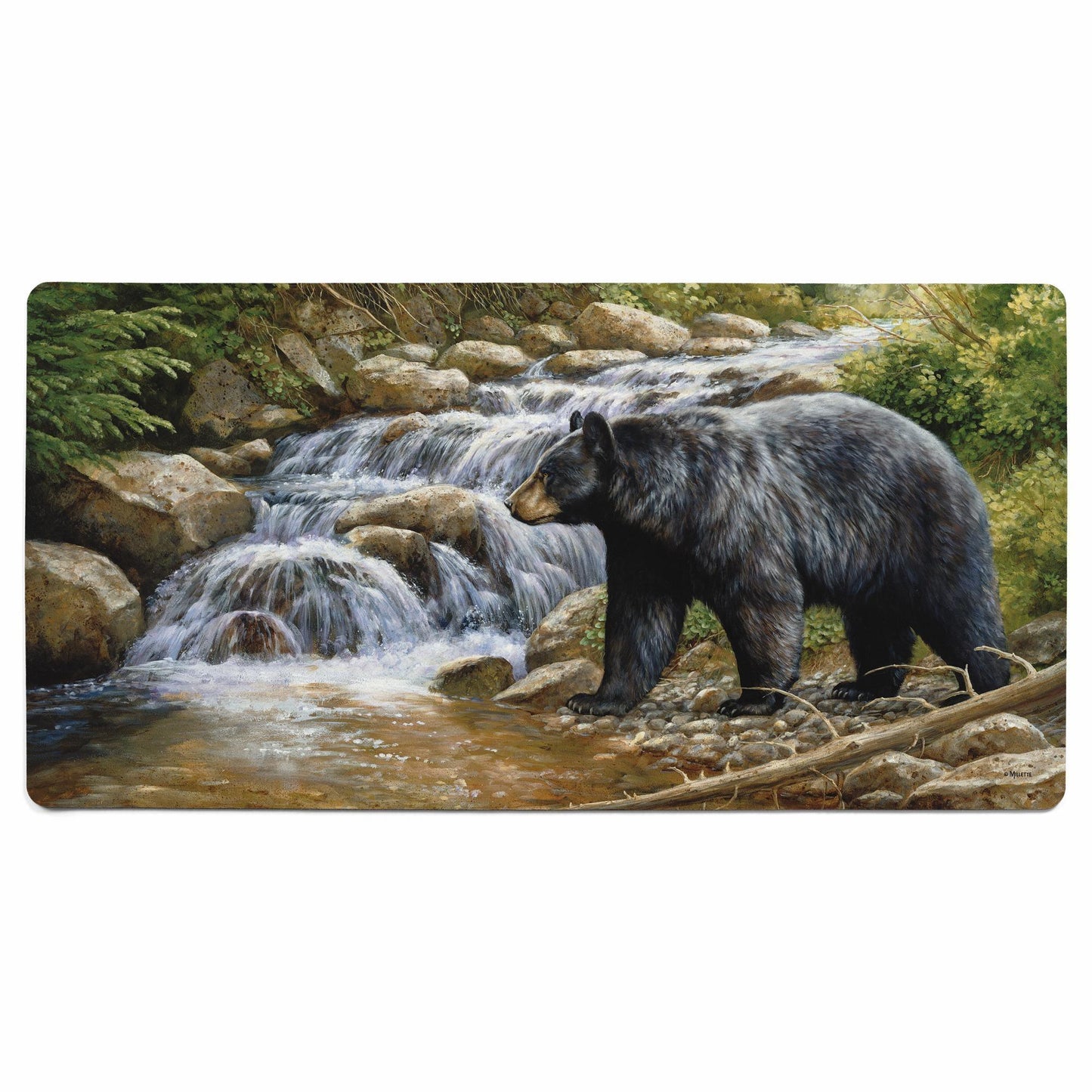 Shadow of the Forest - Black Bear Floor Mat - Wild Wings