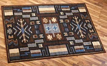 Southwest Blue Area Rug - Wild Wings