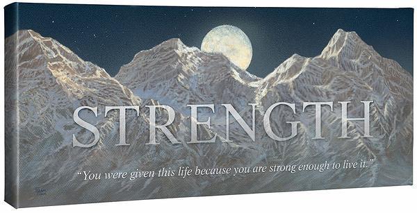 Strength—Mountains Gallery Wrapped Canvas - Wild Wings