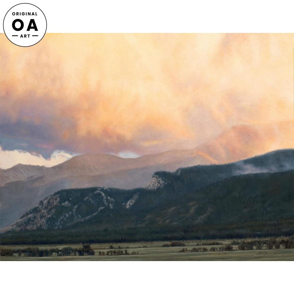 Sunset West Series—Chalk Cliffs Original Oil Painting - Wild Wings