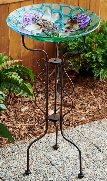 Tall Scroll Pedestal Stand - Wild Wings