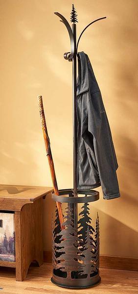 Rustic Pine Tree Coat Rack - Wild Wings