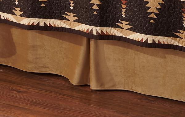 Trading Post Timber Bedskirt (Full) - Wild Wings