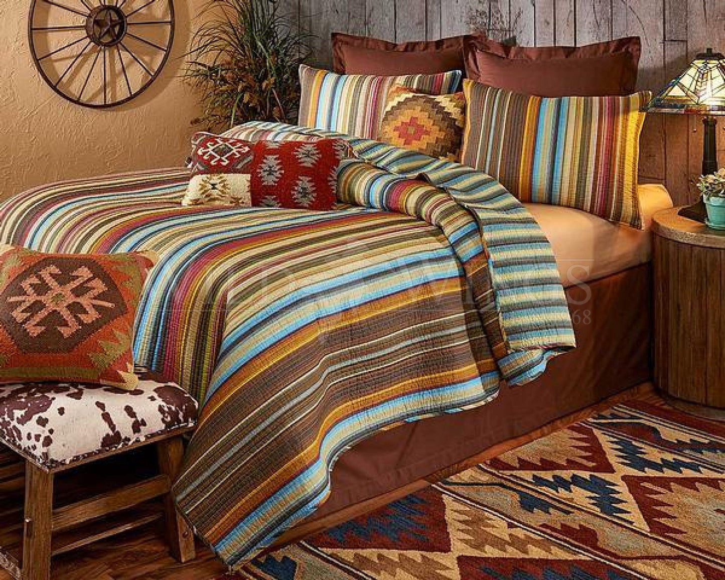 Western Stampede Bedding Set (King) - Wild Wings
