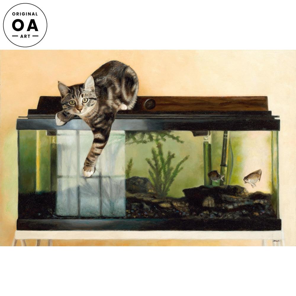 What Are You Looking At?—Cat Original Oil Painting - Wild Wings