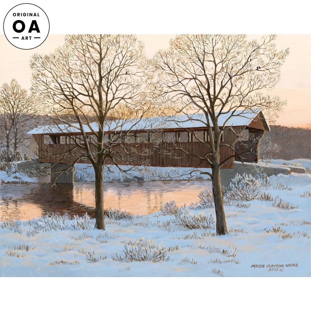 Winter Sunrise Original Acrylic Painting - Wild Wings