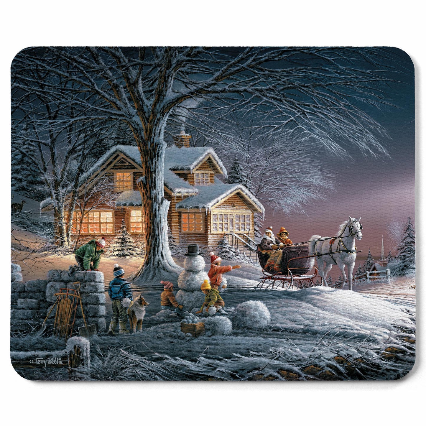 Winter Wonderland Mouse Pad - Wild Wings