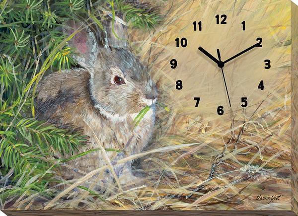 Peter Cottontail Canvas Clock - Wild Wings