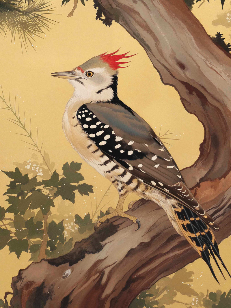 Echoes of the Forest - Woodpecker in Pine Haven
