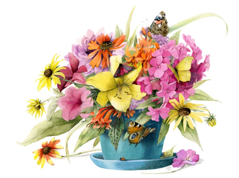 A Colorful Bouquet by Marjolein Bastin