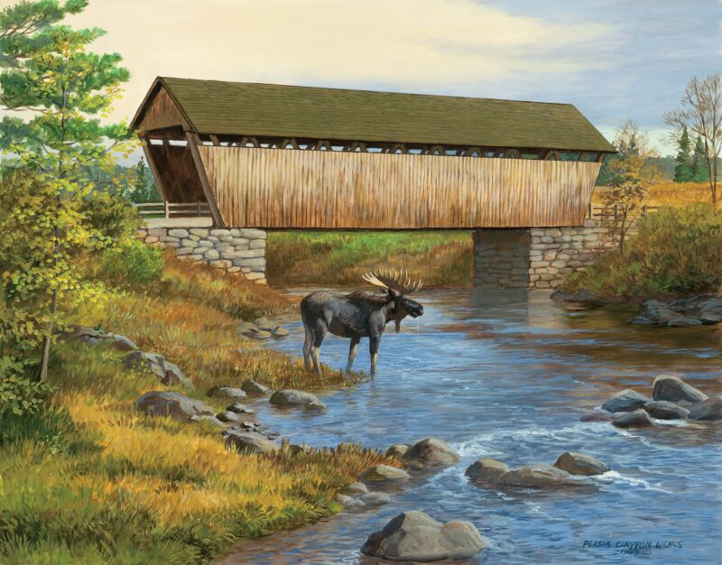 Autumn Stream—Moose by Persis Clayton Weirs