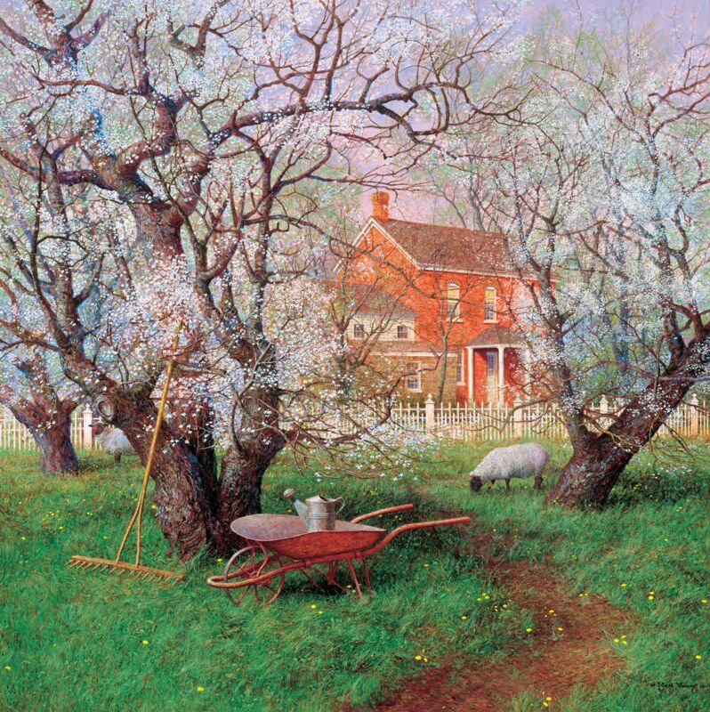 Beneath Spring Blossoms