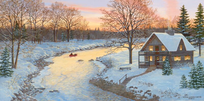 Cabin Along the Creek by Persis Clayton Weirs