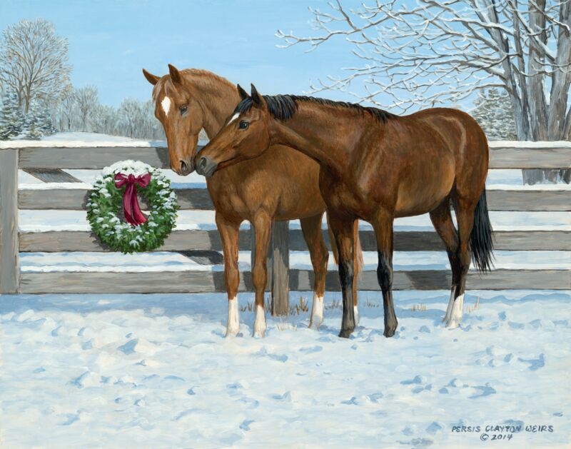 Colts in Winter—Horses by Persis Clayton Weirs