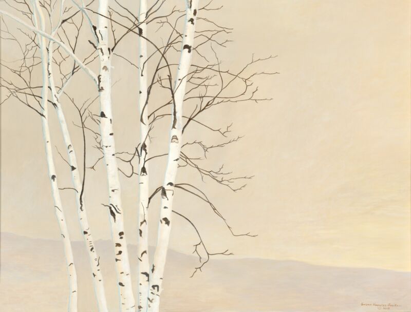 Contemporary Birch Tree by Susan Knowles-Jordan