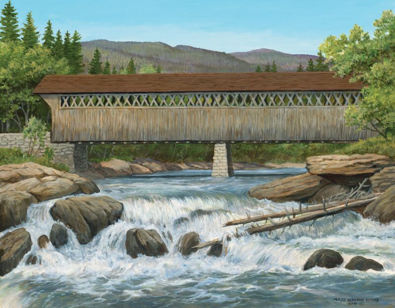 Cumberland Bridge—Covered Bridge by Persis Clayton Weirs