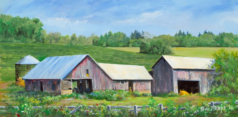 Early Summer—Barns & Flowers by Bill Zierke