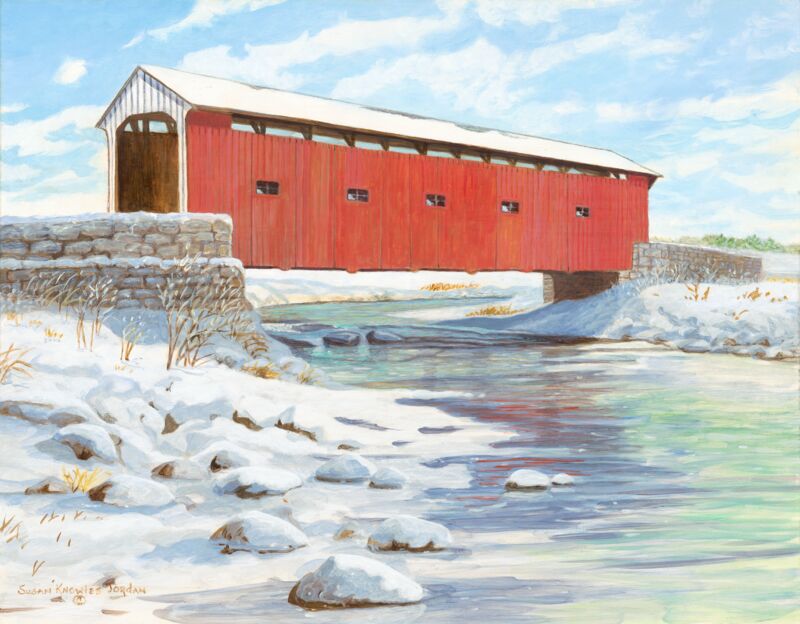 East Creek—Covered Bridge by Susan Knowles-Jordan