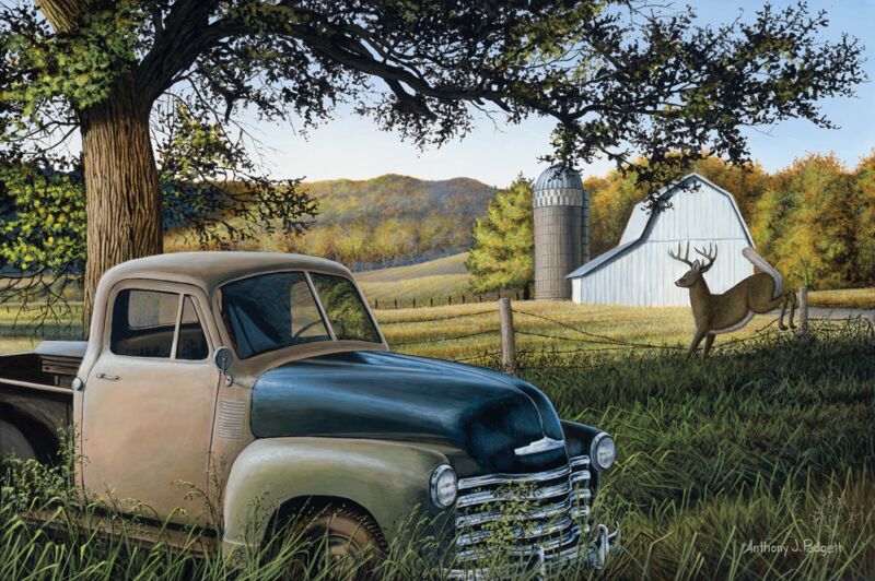 Farm Truck—Whitetail Deer by Anthony Padgett