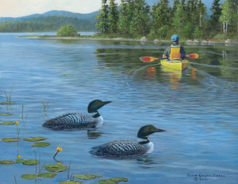 Freshwater Cove—Loons by Susan Knowles-Jordan