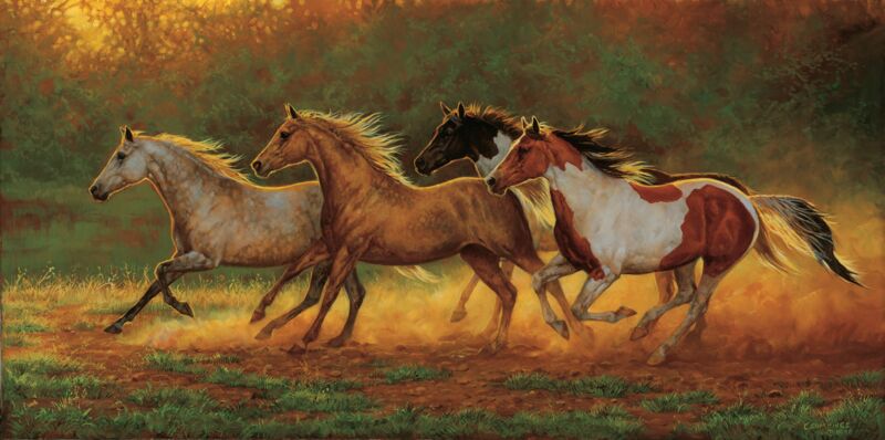 Gold Dust—Horses by Chris Cummings