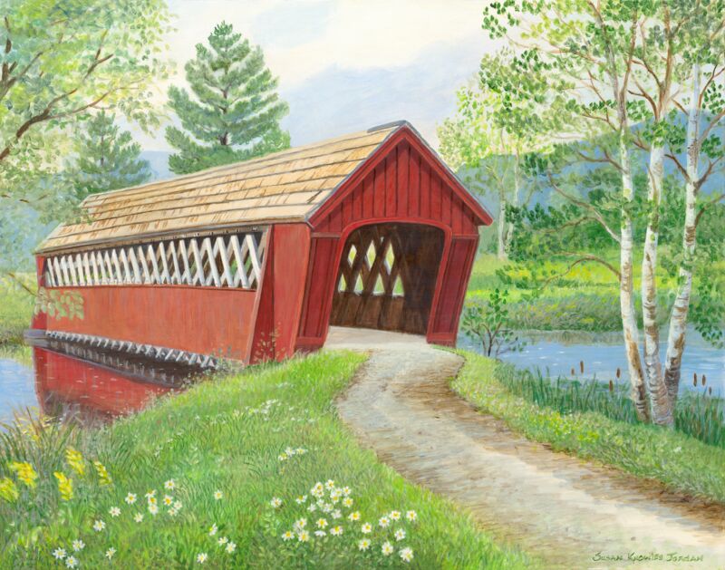Golf Cart Path Bridge by Susan Knowles-Jordan