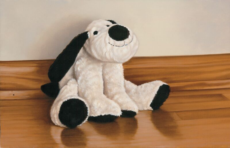 Happy Dog—Stuffed Toy by Brett Longley