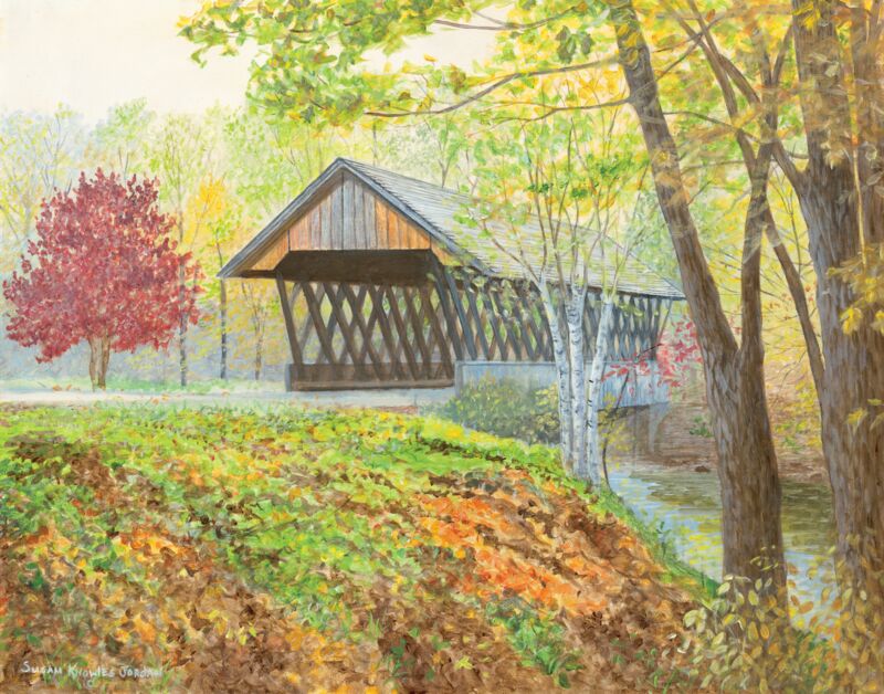 Hatch Board—Covered Bridge by Susan Knowles-Jordan
