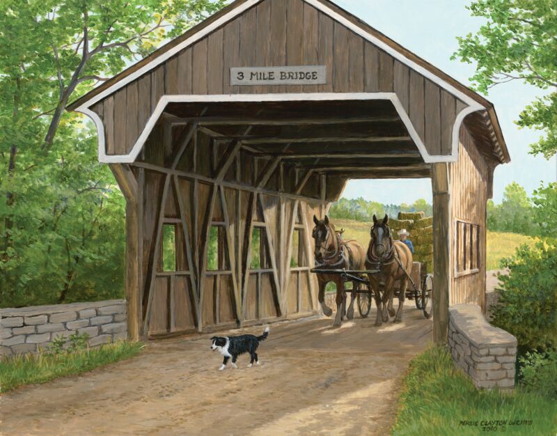 Haying Season—Covered Bridge by Persis Clayton Weirs