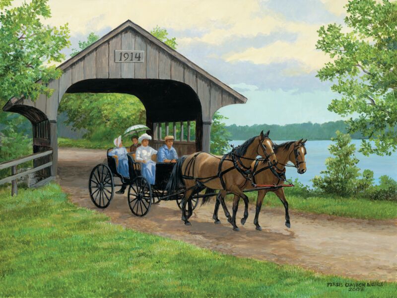 Lakeside Drive—Horse Drawn Carriage by Persis Clayton Weirs