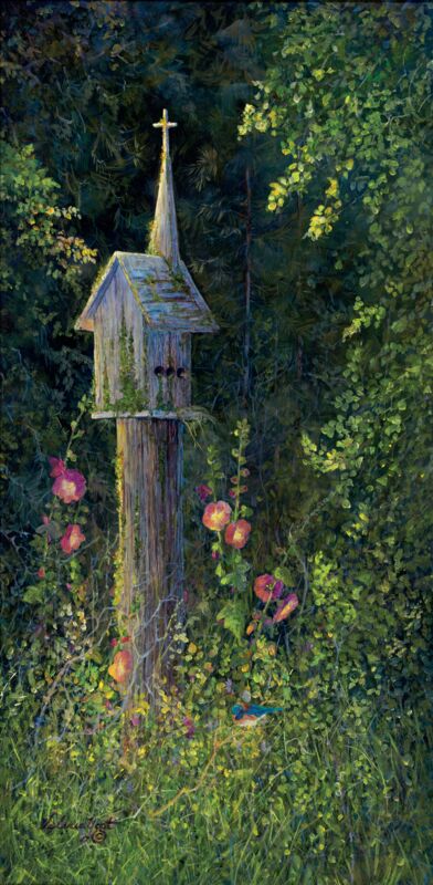 Little Church in the Woods by Valeria Yost