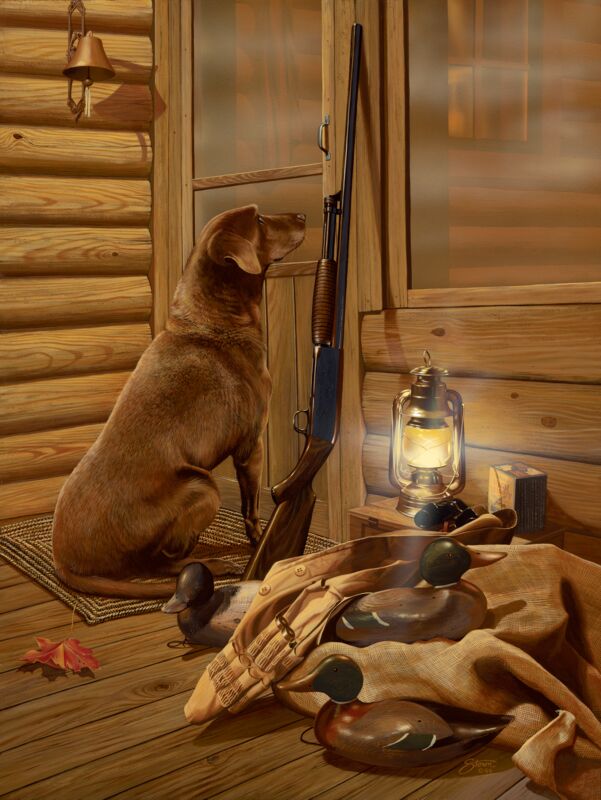 Opening Day—Chocolate Lab