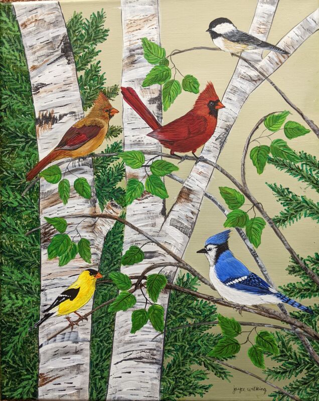 Summer Birds in Trees